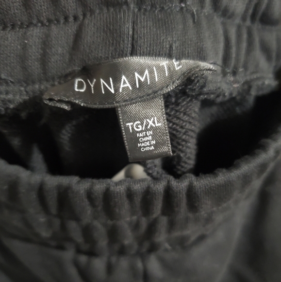 Dynamite Wide Leg Black Joggers - Picture 7 of 7